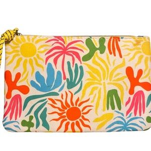 Colorful Patterned Women's Makeup Clutch
